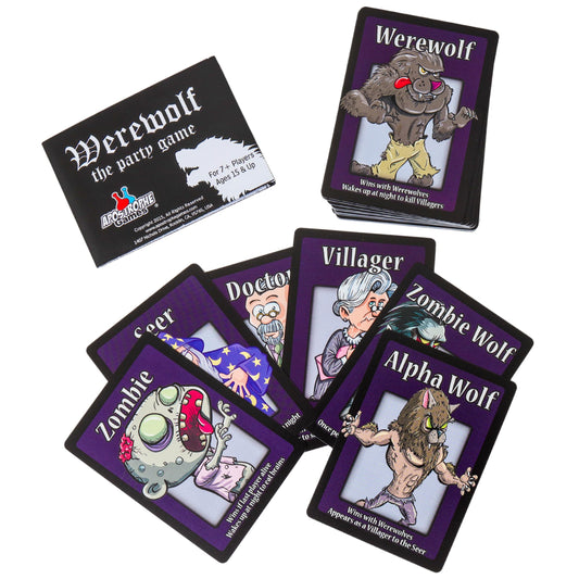 Apostrophe Games Werewolf game pack supports large groups for lively party nights.