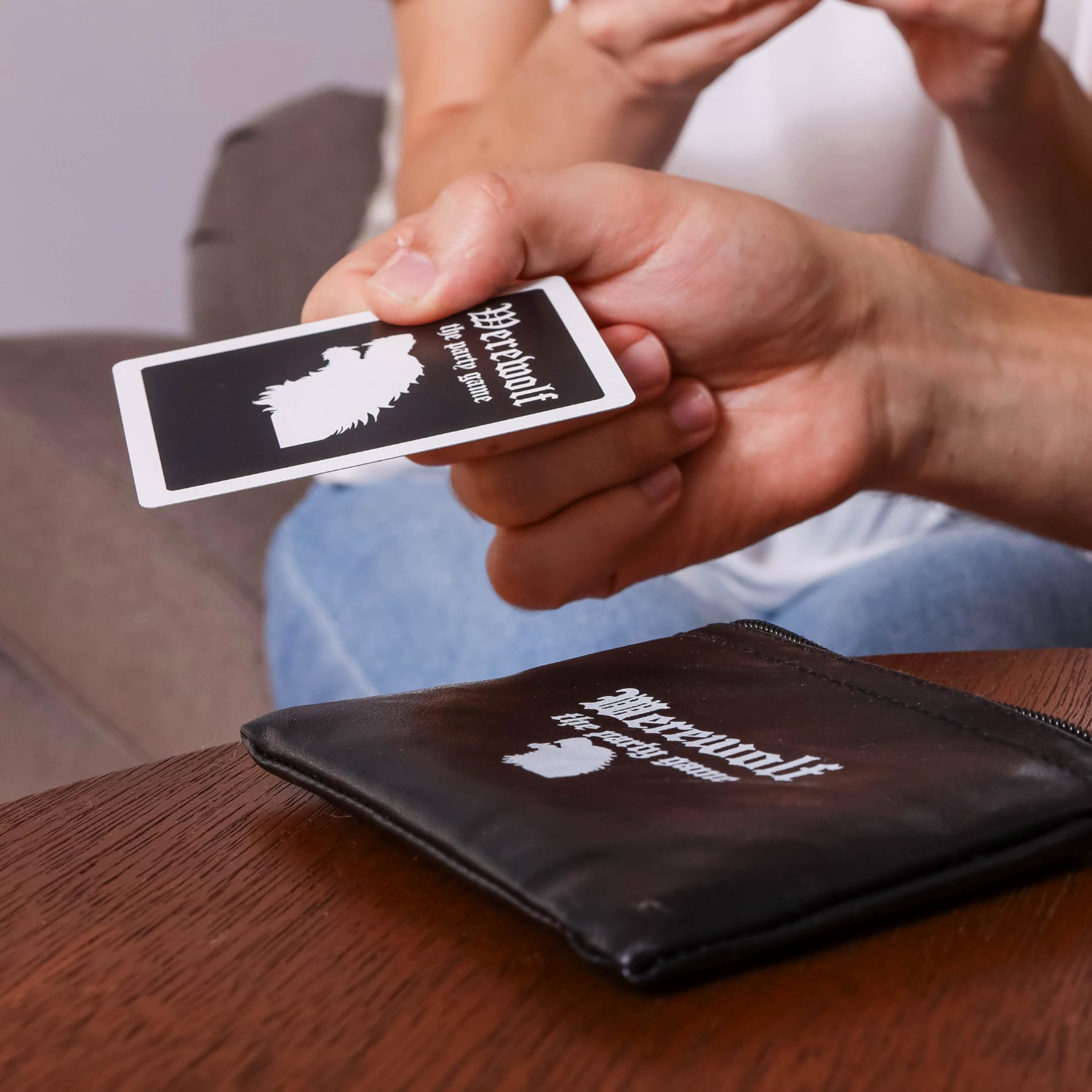 Apostrophe Games Werewolf player rounds showcase tense bluffing and social strategy.