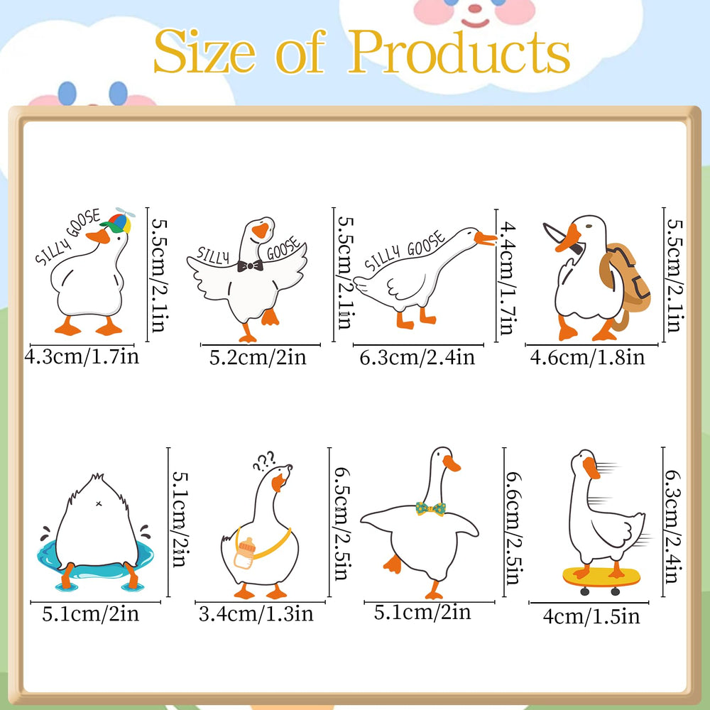 Aposwow goose cupcake topper pattern 2 brings playful charm to cupcakes.