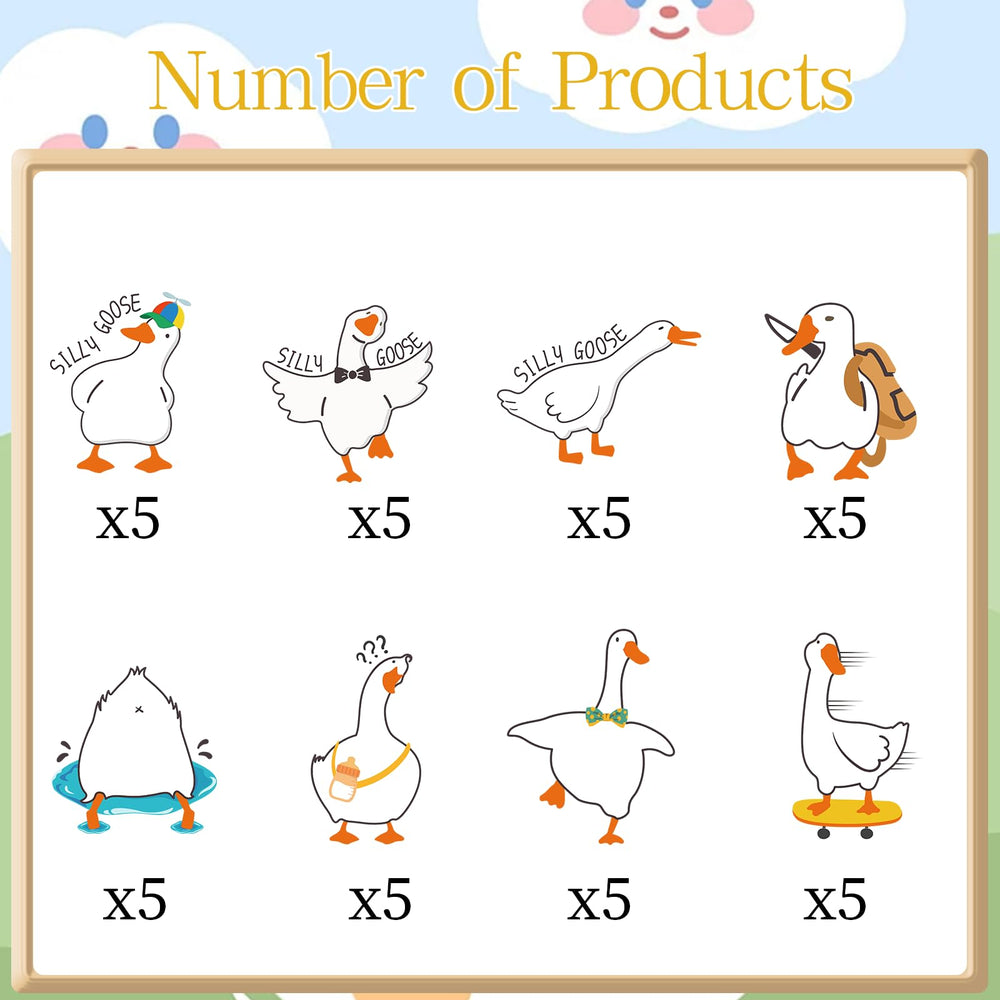 Aposwow goose cupcake topper pattern 3 decorates treats for kids' parties.