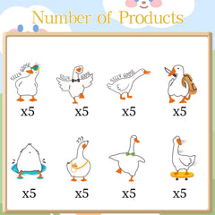 Aposwow goose cupcake topper pattern 3 decorates treats for kids' parties.
