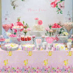 APOWBLS Fairy paper straws for mess-free sipping and themed decor.