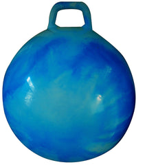 AppleRound Hippity Hoppity Hopball with blue cloud finish, ideal for indoor and outdoor bouncing play.