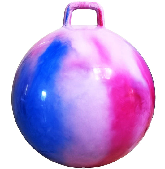 AppleRound Hippity Hoppity Hopball with handle ensures secure grip for active indoor and outdoor play.