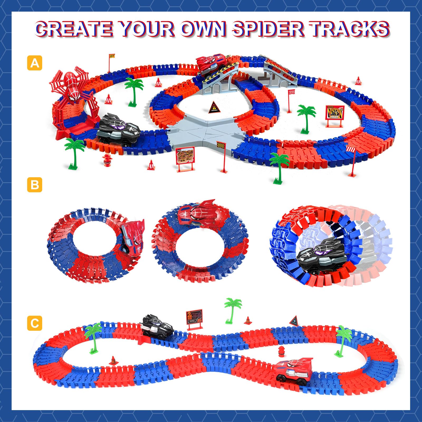 Appoft Spider Hero bridge parts showcase durable design for long play.