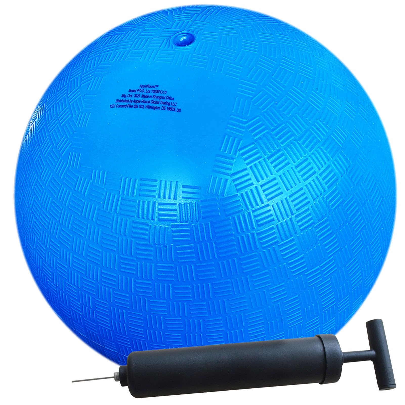 AppleRound 8.5-inch blue playground ball with textured grip for confident play
