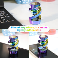 Apqdw desk toy with continuous spiral rotation for mindful breaks at work.