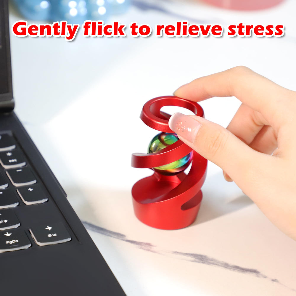 Apqdw gift-ready kinetic desk toy red designed as a unique present