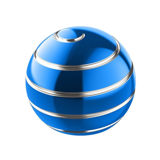 Apqdw kinetic desk toy in action, blue 2.17-inch spinning ball aiding focus