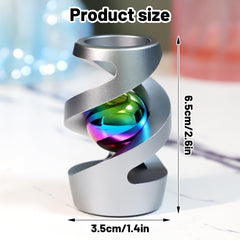 Apqdw gray kinetic desk toy top view, CNC finish for precise balance