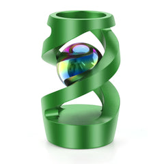Apqdw kinetic spinning ball on a desk aids focus and stress relief.