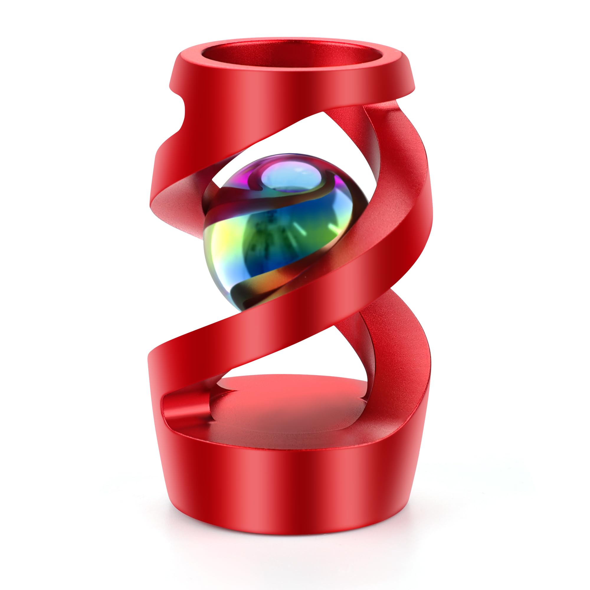 Apqdw kinetic spinning desk toy red on desk promotes focus during work