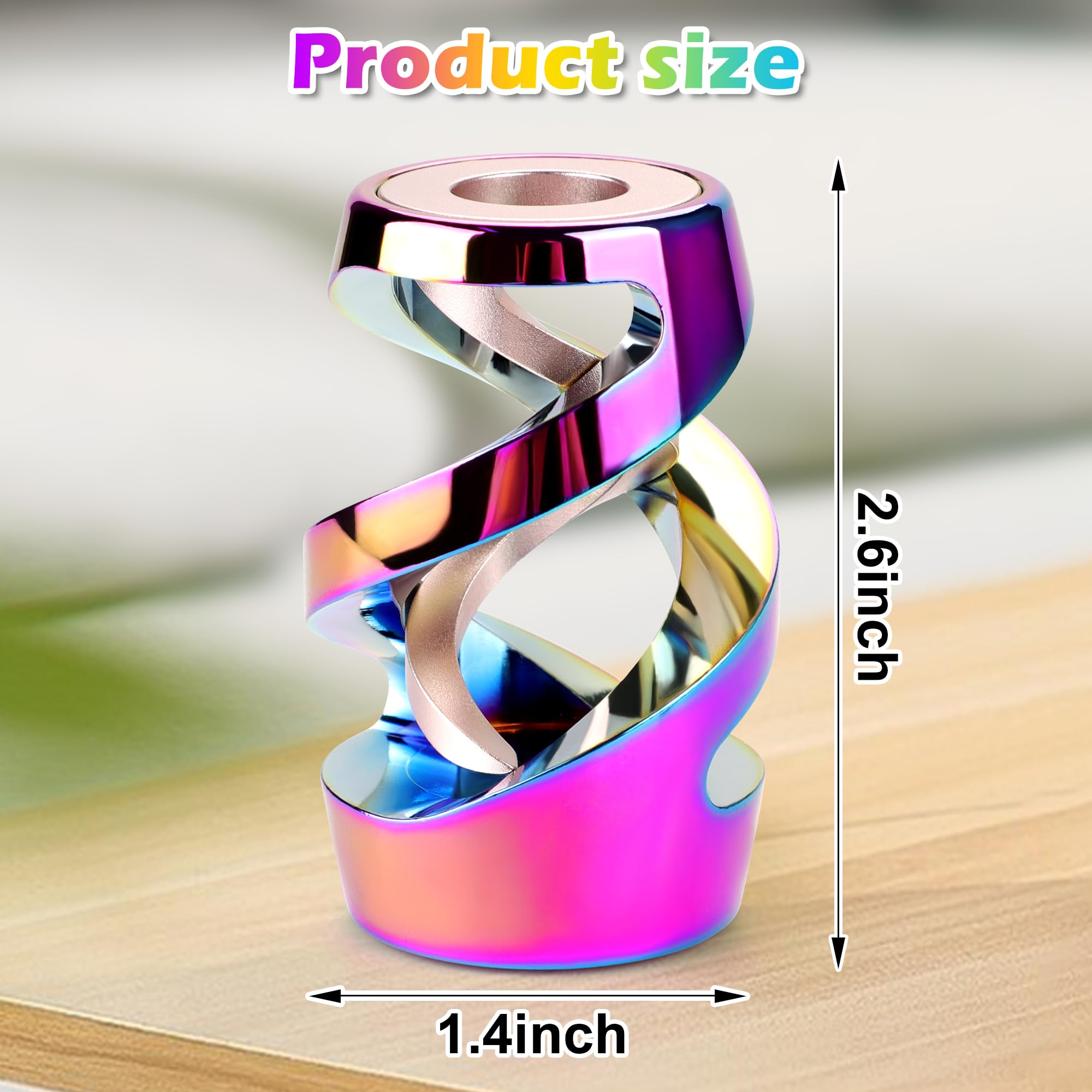 Apqdw metal fidget desk toy closeup shows premium CNC craftsmanship for tactile satisfaction.