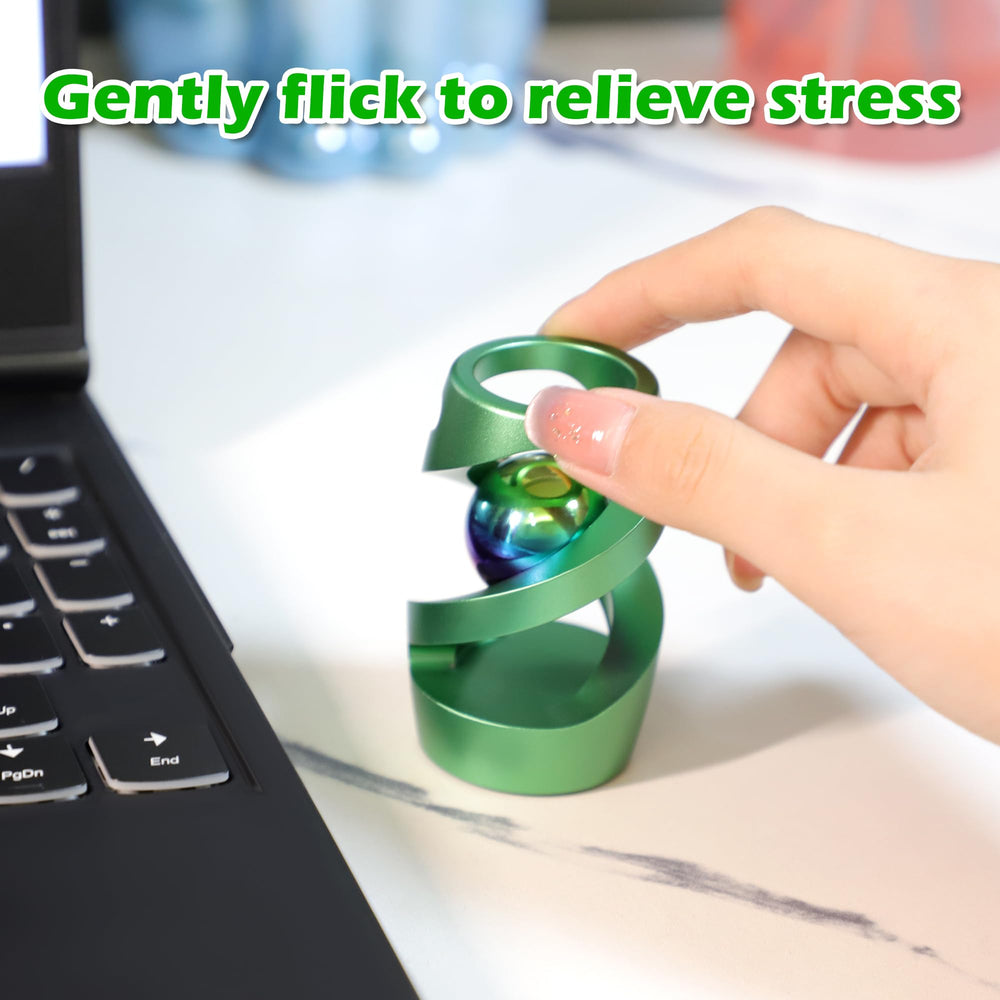 Apqdw green metal fidget toy makes a thoughtful stocking stuffer.
