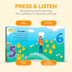 Aprende Peque bright artwork and familiar characters spark imagination and attention