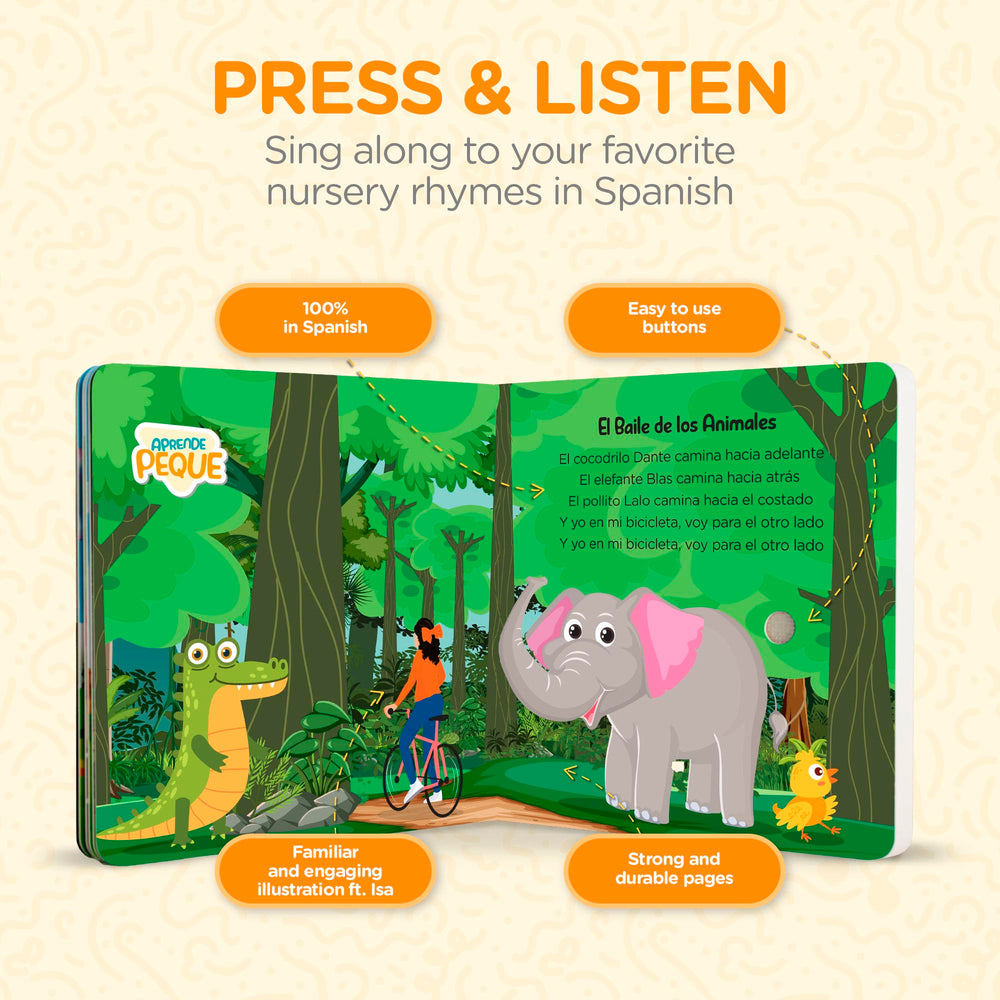 Aprende Peque bright illustrations featuring Isa spark imagination.