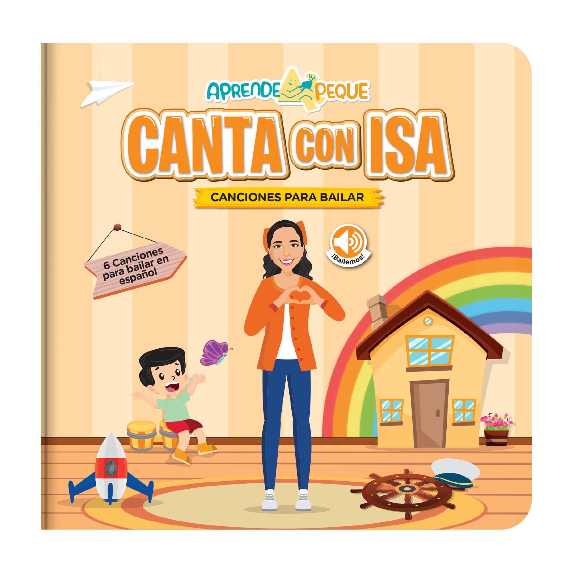 Aprende Peque Dance and Play cover with Isa inviting kids to start the musical journey.