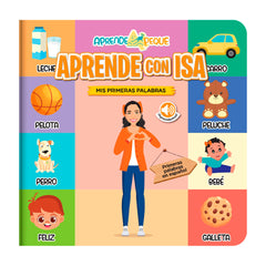Aprende Peque Isa My First Words cover promotes early word discovery.