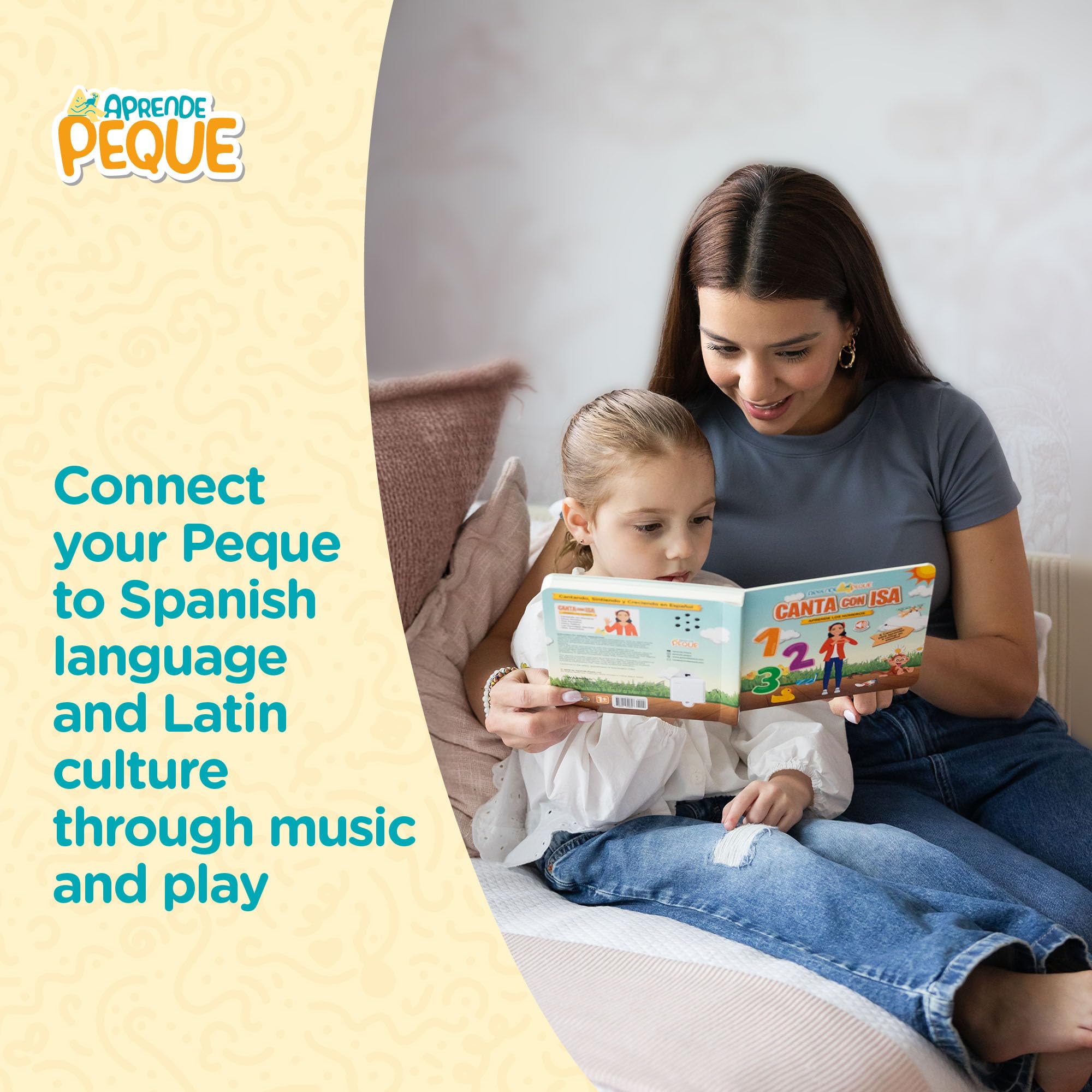 Aprende Peque Isa six themes page highlights daily words for play-based learning.