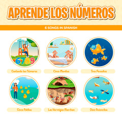 Aprende Peque On/Off switch and replaceable batteries support long-lasting use at home