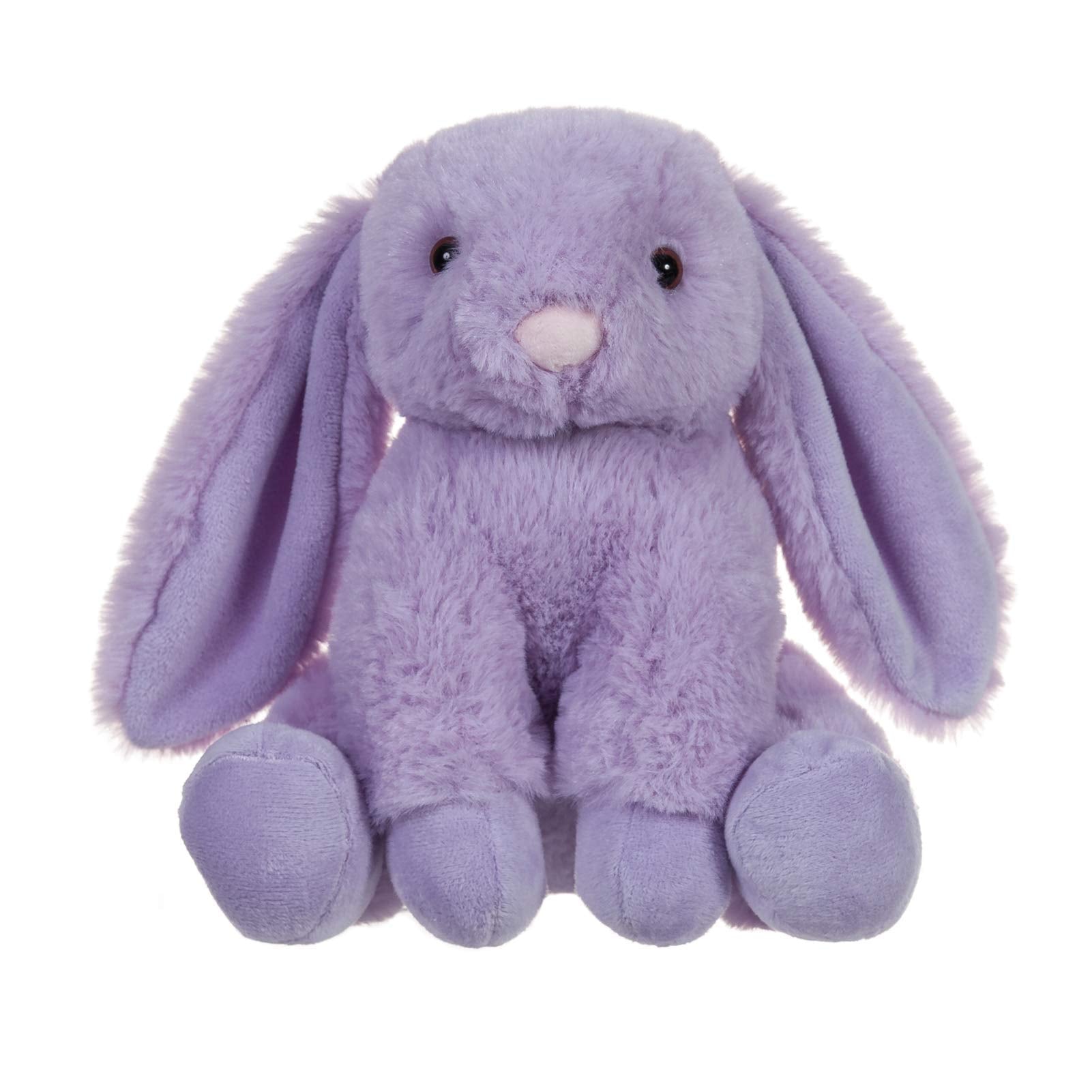 Apricot Lamb purple bunny plush with fluffy ears for cozy hugs