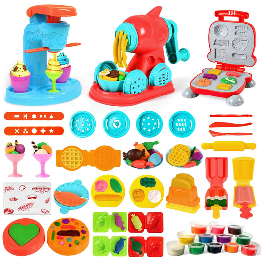 Aprilwolf 59pcs dough set accessories encourage imaginative play and pretend cooking