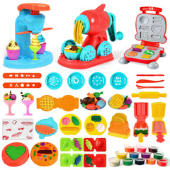 Aprilwolf 59pcs dough set accessories encourage imaginative play and pretend cooking