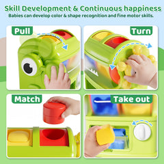 Aprilwolf shape blocks rattle softly to enrich tactile play