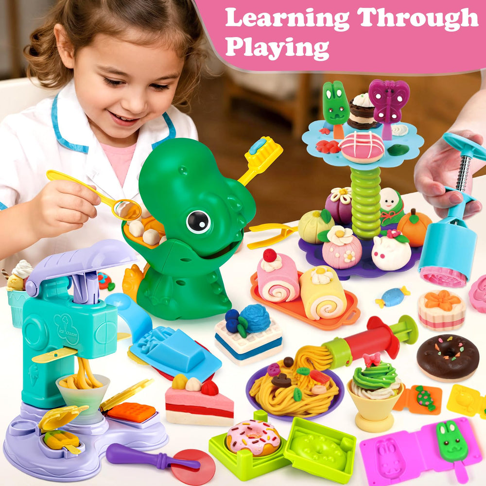 Aprilwolf child playing promotes imaginative storytelling and fine motor skills
