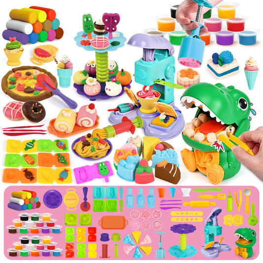 Aprilwolf 93 PCS dough set contents for imaginative play and learning