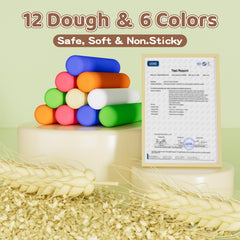 Aprilwolf gift-ready dough set makes a thoughtful present for curious kids.