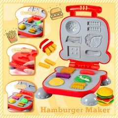 Aprilwolf hamburger maker dough tool for creative kitchen role play
