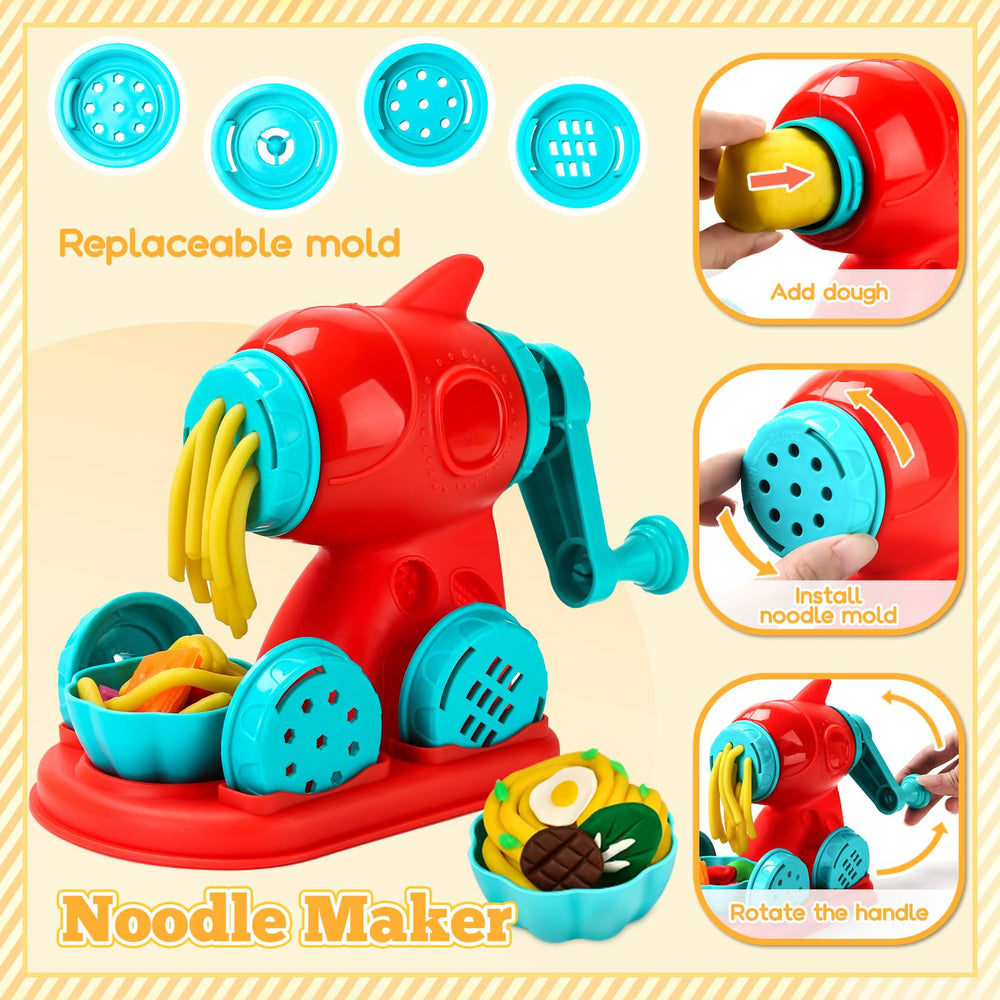 Aprilwolf ice cream maker dough piece for colorful pretend treats