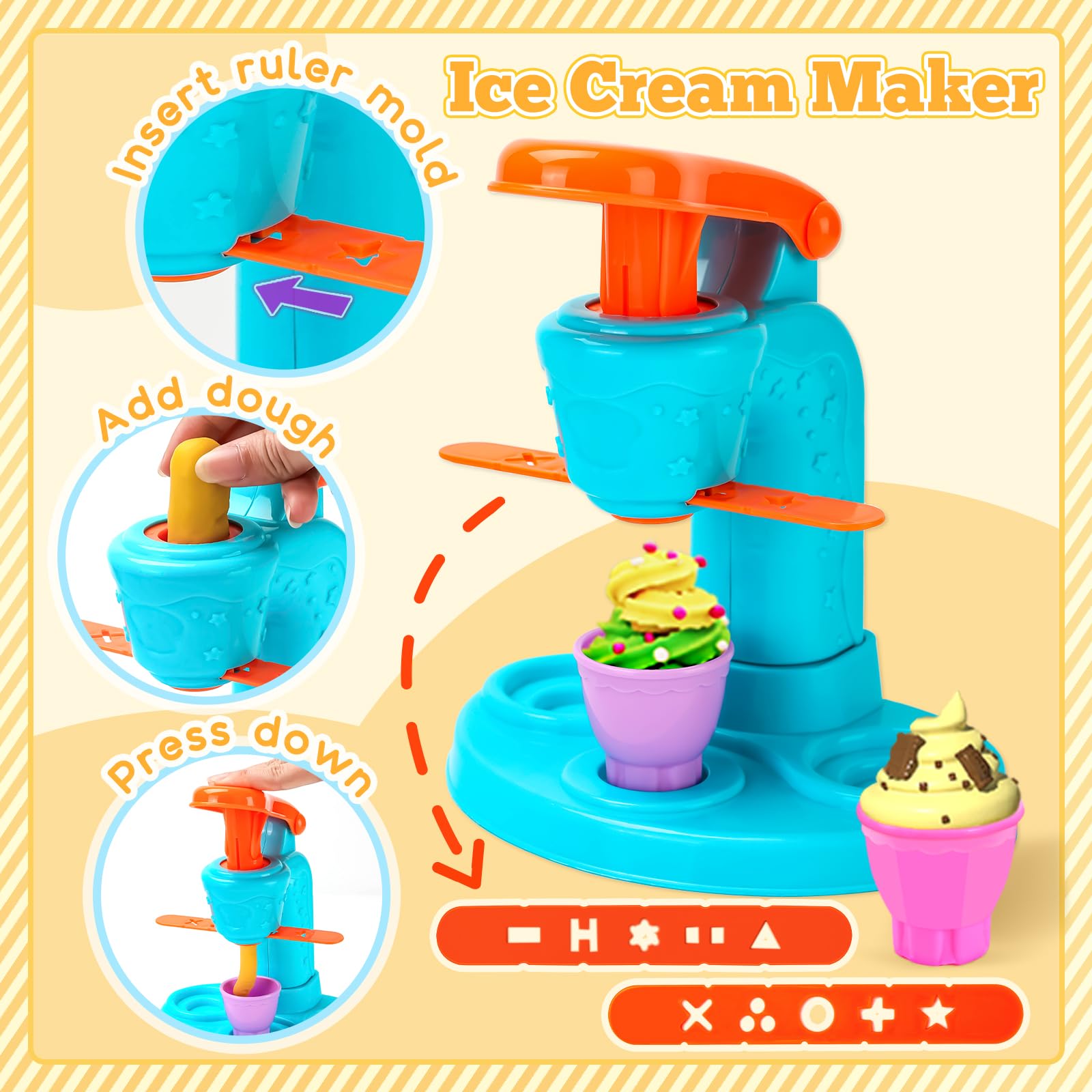 Aprilwolf noodle maker machine for interactive crafting and shared play