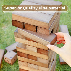 ApudArmis Pine block close-up shows smooth edges and premium wood.
