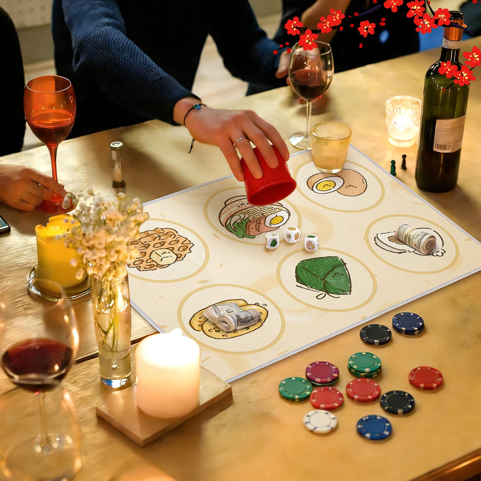 APUDWN Bau Cua Ca Cop portable set ideal for quick party toss-ups.
