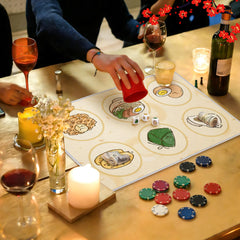 APUDWN Bau Cua Ca Cop portable set ideal for quick party toss-ups.