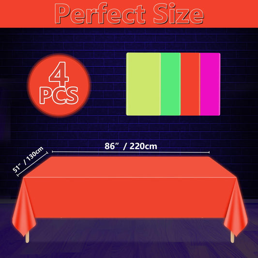 APUXXJUPA green glow tablecloth setup under UV light