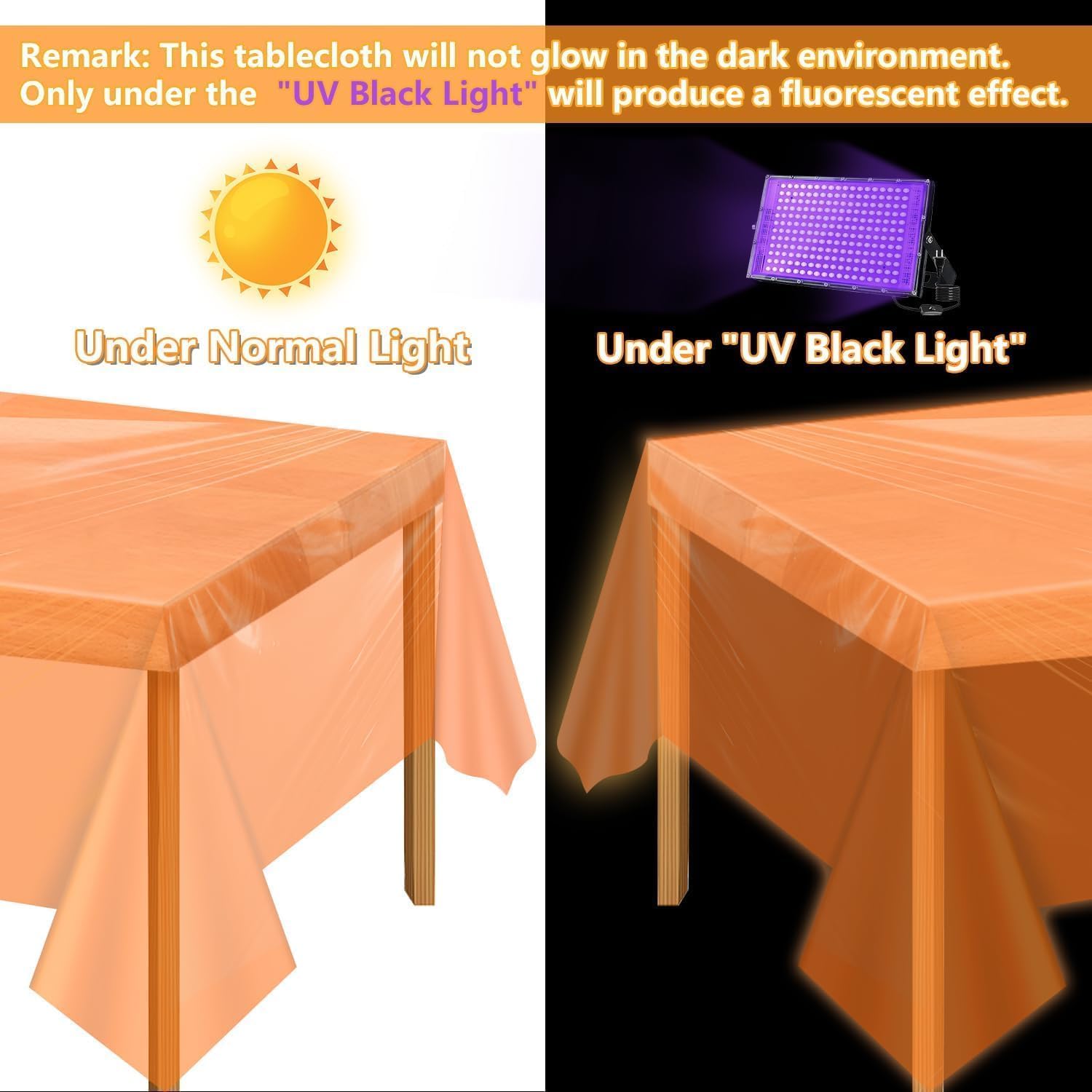APUXXJUPA magenta glow tablecloth adds colorful ambience to indoor events