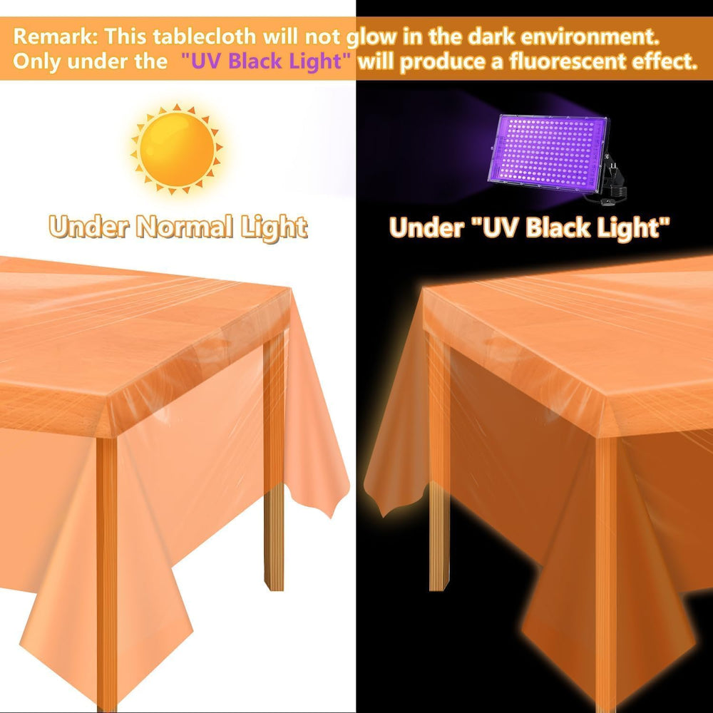 APUXXJUPA magenta glow tablecloth adds colorful ambience to indoor events