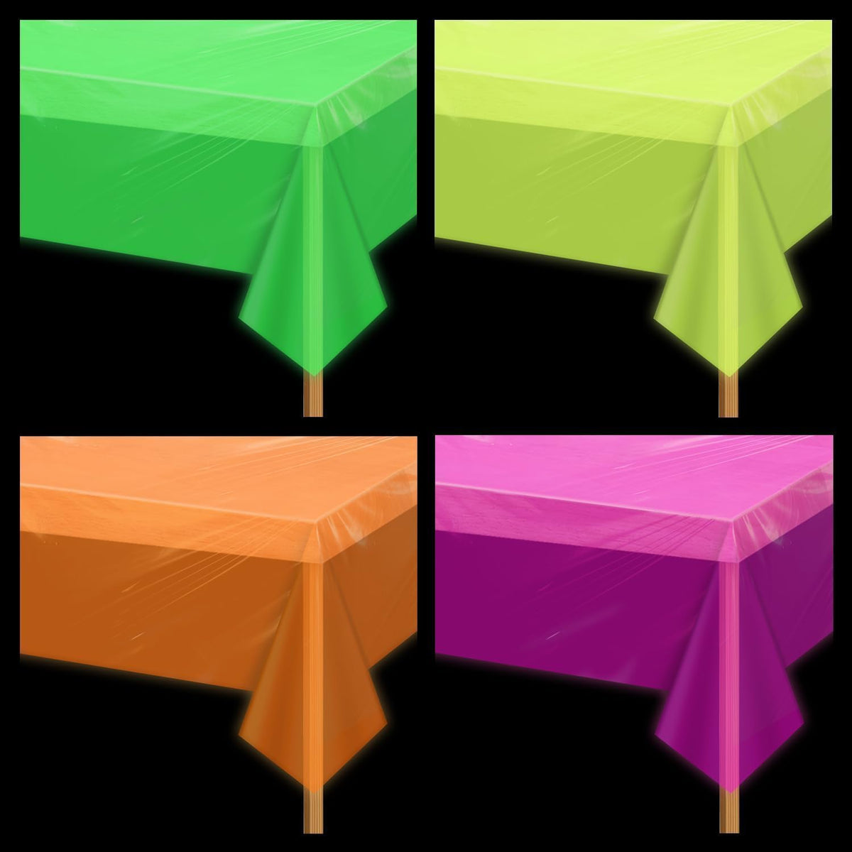 APUXXJUPA orange glow tablecloth glowing nicely for nighttime ambience and visibility