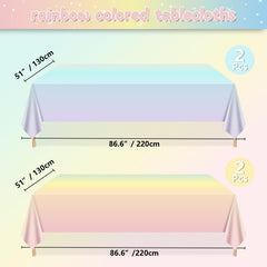 APUXXJUPA rainbow gradient style 1 tablecloth adds lively color to events