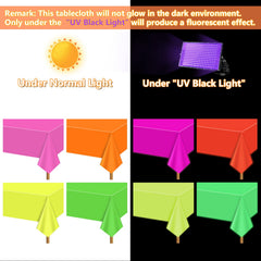 APUXXJUPA yellow glow tablecloth luminous party centerpiece
