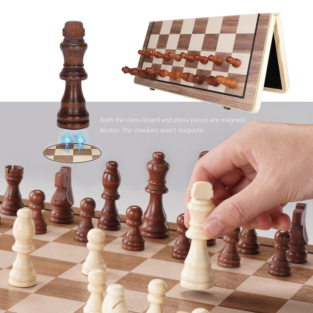 APYR AOMA checkers pieces included for versatile two-game fun