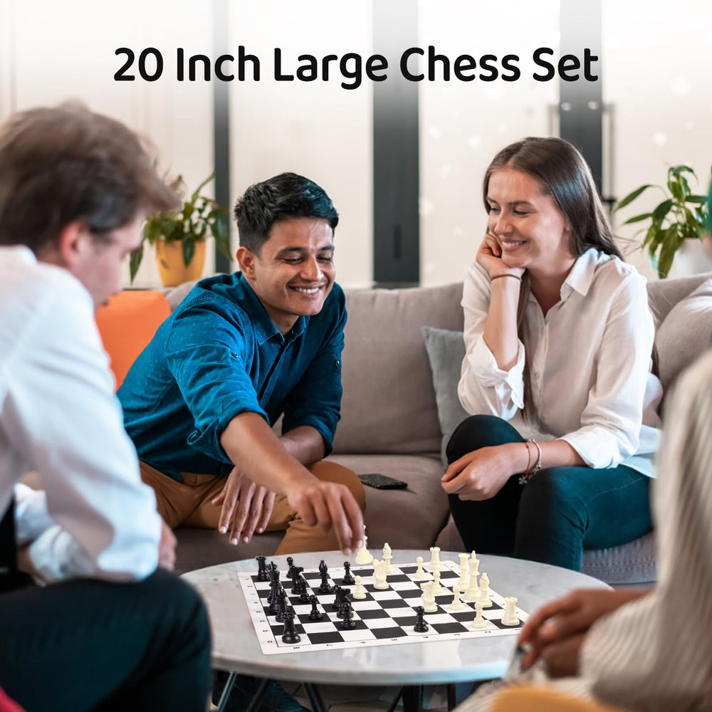 APYR AOMA Staunton-style chess pieces glide smoothly on silicone.