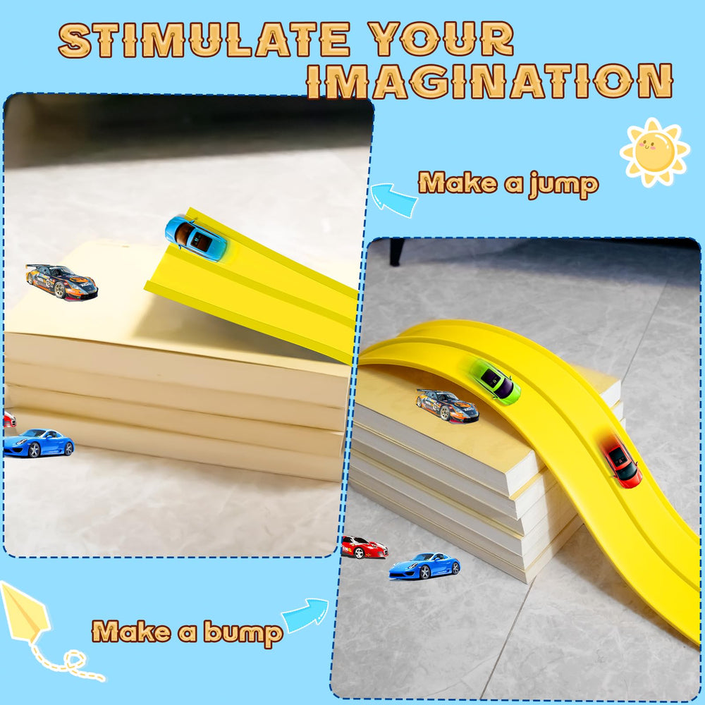 AQFR Flex Track durable PVC construction withstands playful bending and rolling.