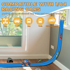 AQFR Flex Track suction cups grip window surface for secure setup.
