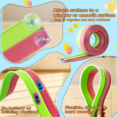 AQFR track with strong suction adheres to windows, tiles, and fridges.