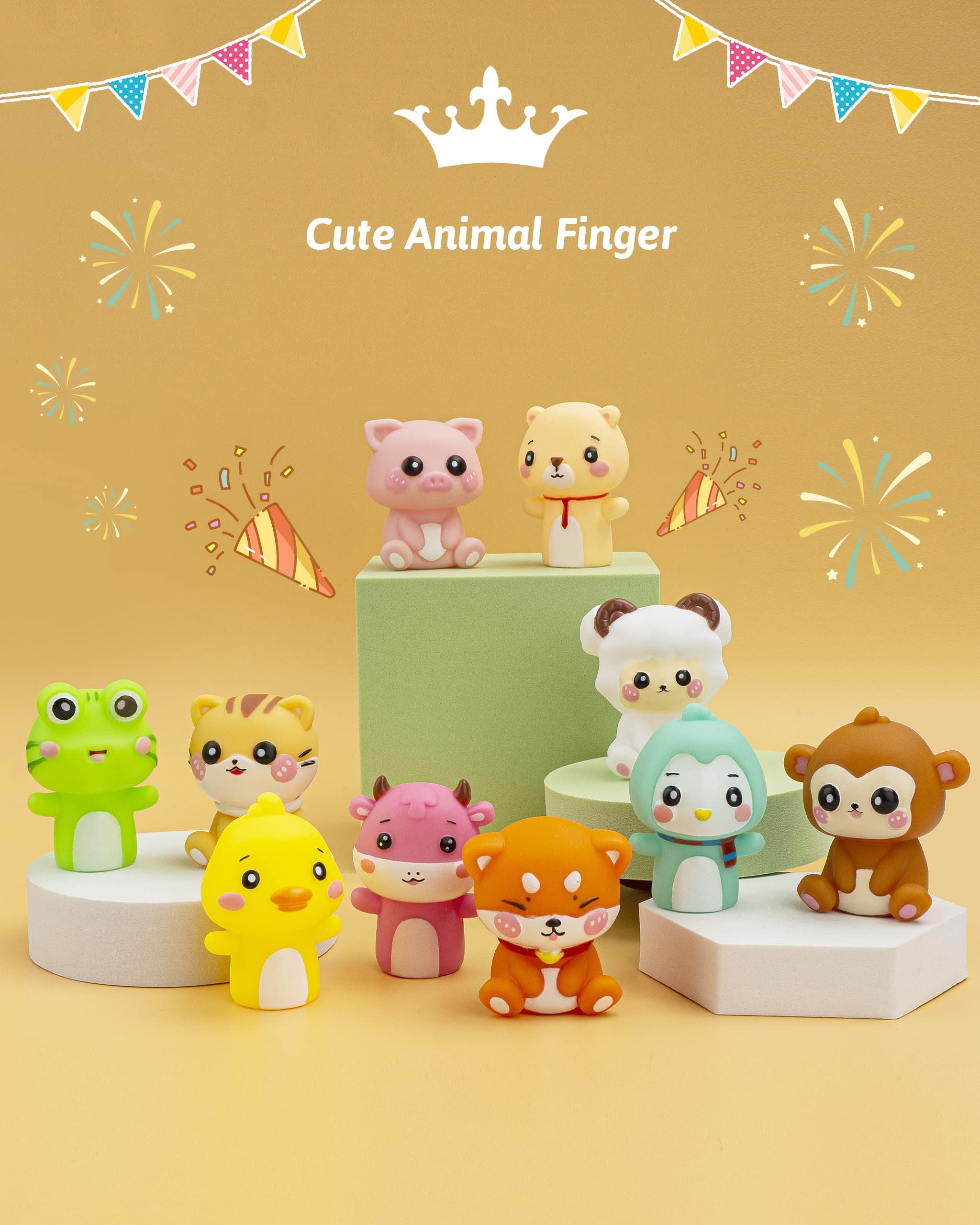 AQKILO eco-friendly PVC puppets are non-toxic and kid-friendly for safe play.