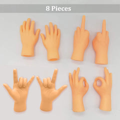 AQKILO Mixed styles finger puppets offering varied gestures for expressive performances.